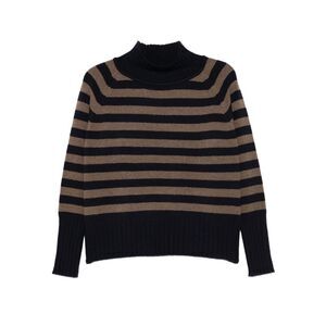 Beyou Women Striped Cashmere Sweater